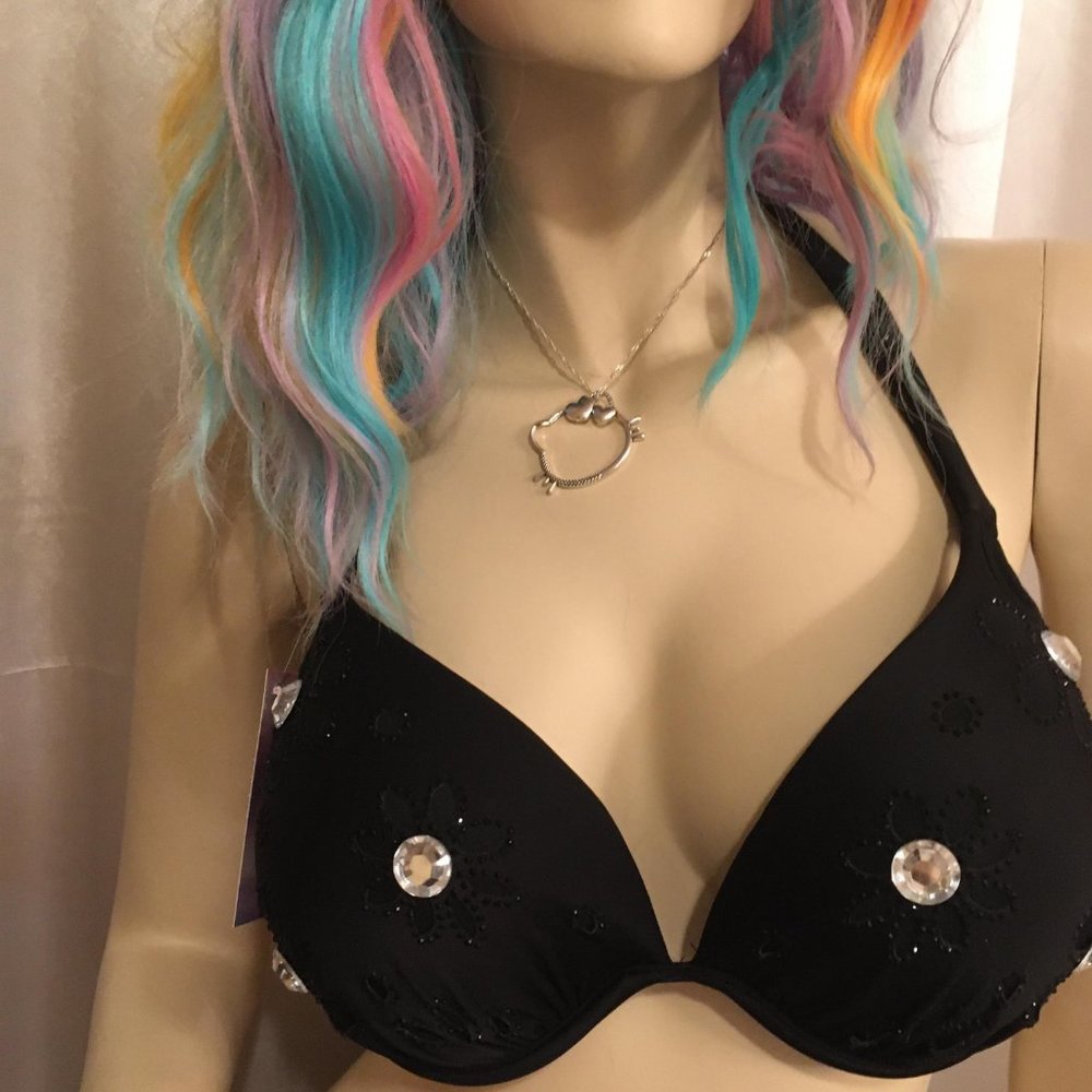 GORGEOUS peek a boo custom hello kitty bikini and matching pendent set! - Picture 14 of 17